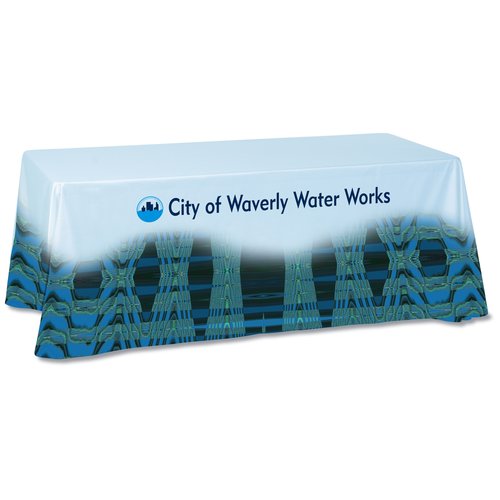 Economy Closed-Back Table Throw - 6' - Full Color Main Image