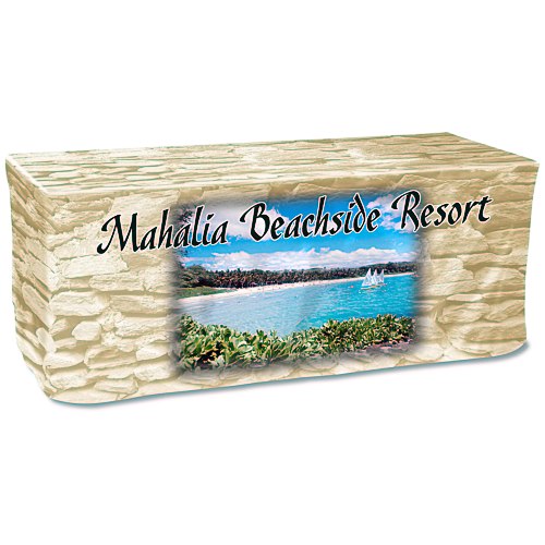 Open-Back Fitted Table Cover - 6' - Full Color Main Image