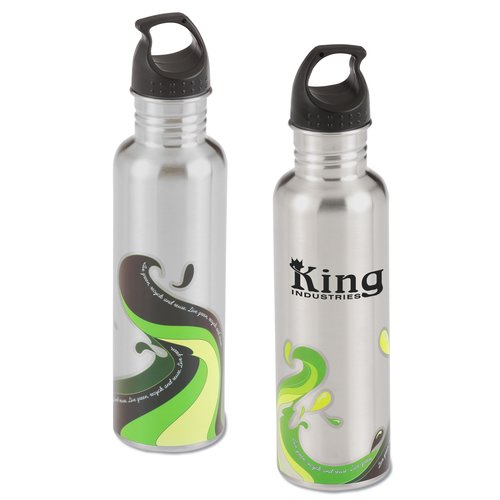 Stainless Wave Sport Bottle - 25 oz. - 24 hr Main Image