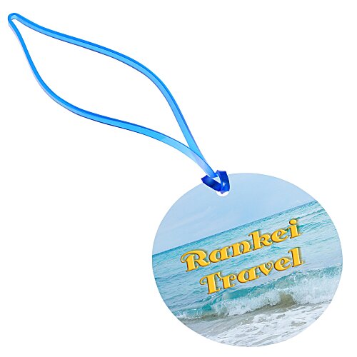Round POLYspectrum Bag Tag - Translucent Main Image