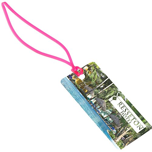 Rectangle POLYspectrum Bag Tag - 2 inches x 4 inches - Translucent Main Image