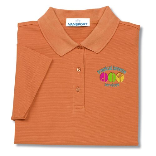 Vansport Ottoman Knit Polo - Ladies' Closeout Main Image
