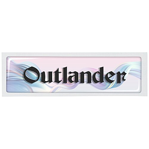 Dome Sticker - Rectangle - 7/8 inch x 3 1/4 inches Main Image