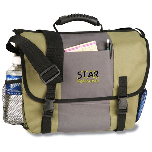 4imprint Messenger Bag - Embroidered - 24 hr Main Image