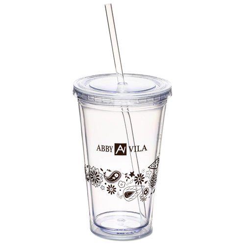 Spirit Tumbler - 16 oz. - Paisley Flower Main Image