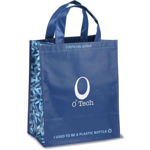 Expressions Grocery Tote - 11-3/4" x 9" - Blue Main Image