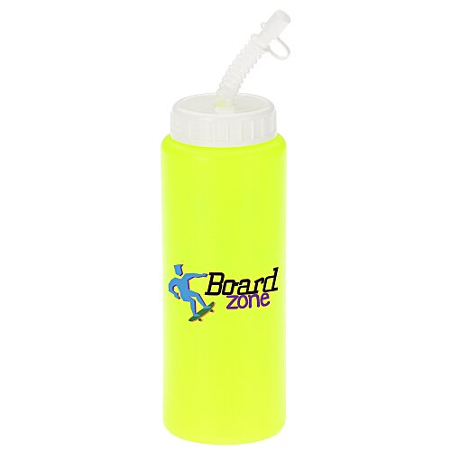 Full Color Sport Bottle with Straw - 32 oz. Main Image
