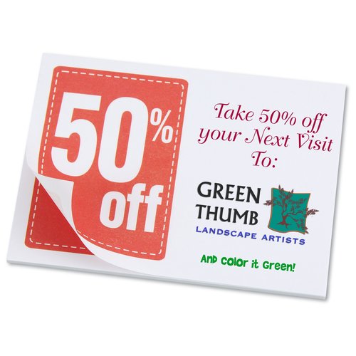Post-it® Discount Coupons - 3" x 4" - 25 Sheet - 50% Main Image