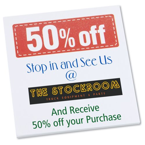 Post-it® Discount Coupons - 3" x 2-3/4" - 25 Sheet - 50% Main Image