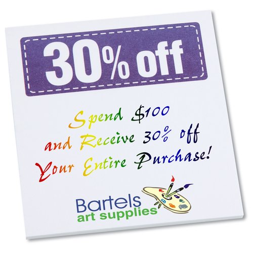 Post-it® Discount Coupons - 3" x 2-3/4" - 25 Sheet - 30% Main Image