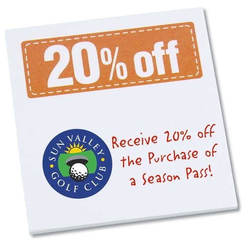 Post-it® Discount Coupons - 3" x 2-3/4" - 25 Sheet - 20% Main Image
