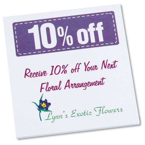 Post-it® Discount Coupons - 3" x 2-3/4" - 25 Sheet - 10% Main Image