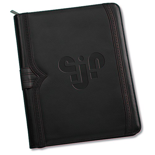 Wingtip Zippered Padfolio Main Image