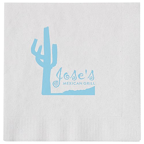 Beverage Napkin - 1-ply - White Main Image