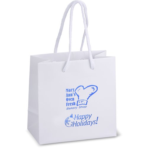 Holiday Matte Eurotote - 6-1/2" x 6-1/2" - Happy Holidays Main Image