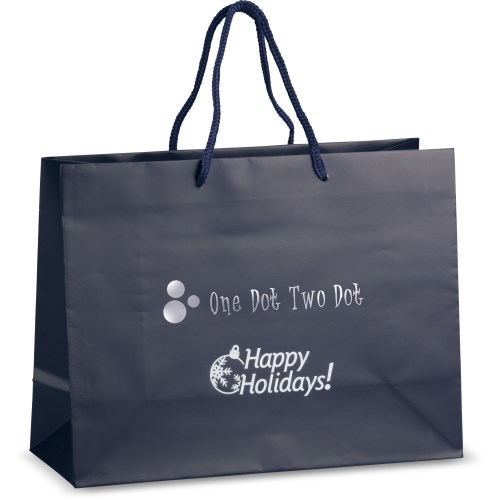 Holiday Matte Eurotote - 10" x 13" - Happy Holidays Main Image