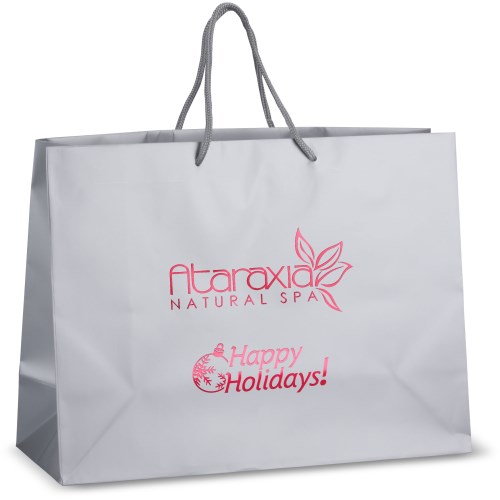 Holiday Matte Eurotote - 12" x 16" - Happy Holidays Main Image