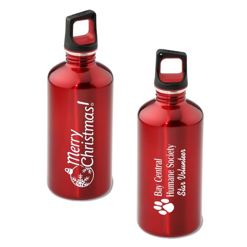 h2go Stainless Bottle - 20 oz. - Merry Christmas - Color Main Image