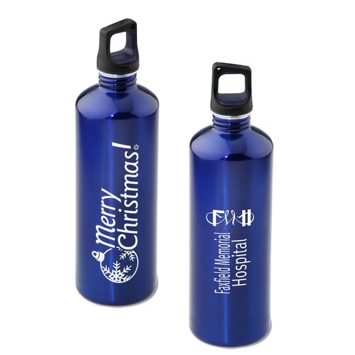h2go Stainless Bottle - 24 oz. - Merry Christmas - Color Main Image