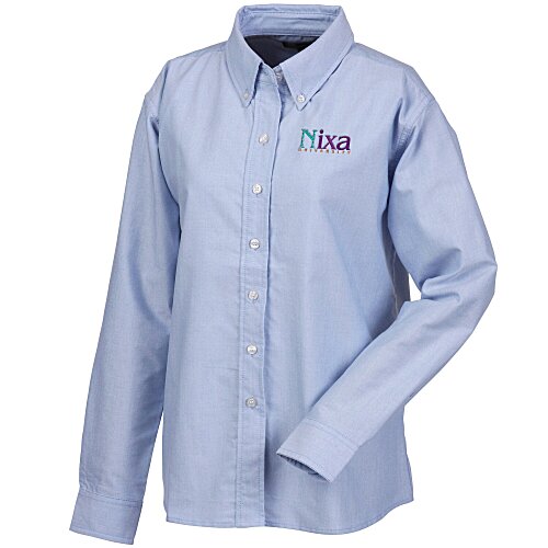 Blue Generation Long Sleeve Oxford - Ladies' - Solid Main Image