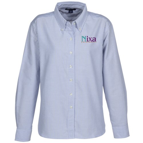 Blue Generation Long Sleeve Oxford - Ladies' - Stripes Main Image