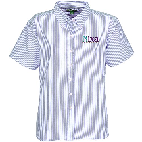 Blue Generation Short Sleeve Oxford - Ladies' - Stripes Main Image