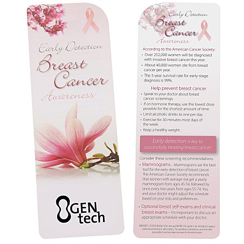 Just the Facts Bookmark - Breast Cancer Awareness Main Image