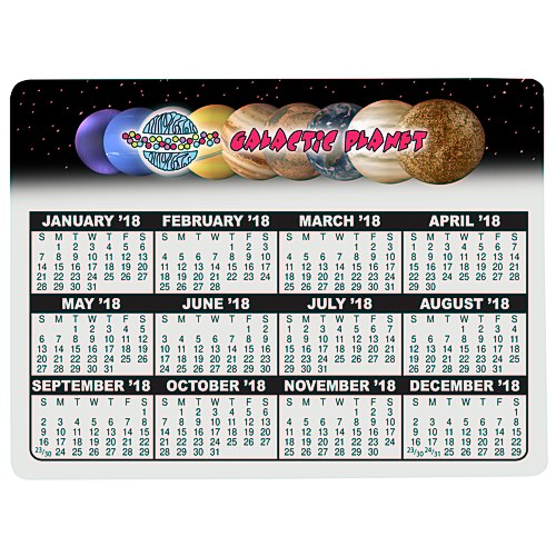 Repositionable Laptop Calendar Main Image