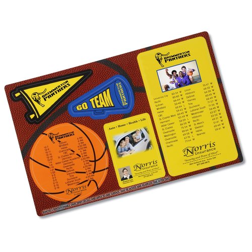 Repositionable Sticker Spirit Card - Basketball Main Image