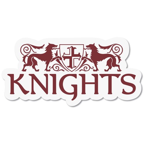 Custom Helmet Sticker - White - Medium Main Image