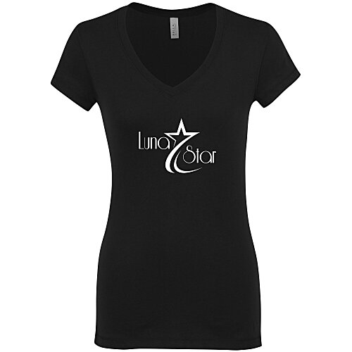 Bella+Canvas V-Neck Jersey T-Shirt - Ladies' - Screen Main Image