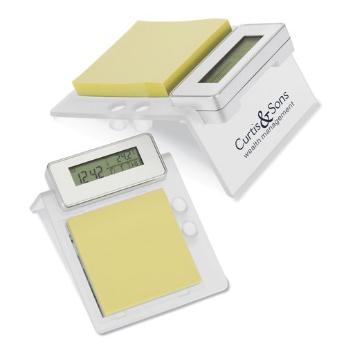Clock w/Memo Pad Holder - Closeout Main Image