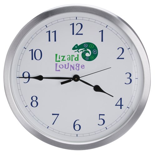 14" Diameter Metal Wall Clock - Closeout Main Image