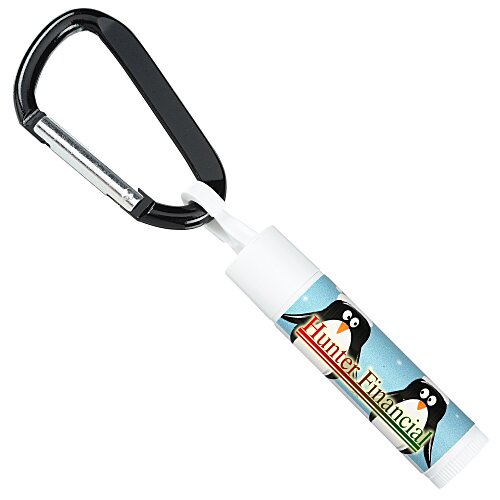 Holiday Lip Balm with Carabiner - Penguins Main Image