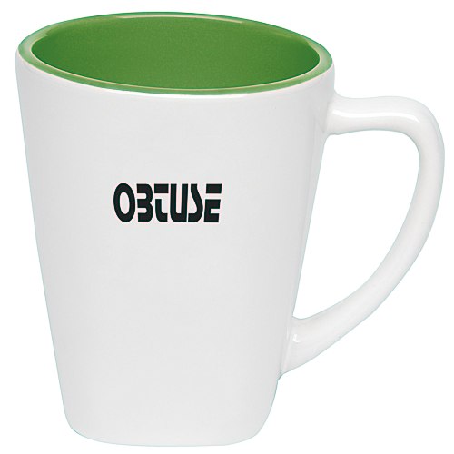 Two Tone Square Ceramic Mug - 12 oz. Main Image