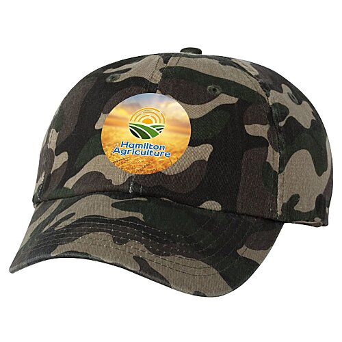 Cotton Washed Cap - Camo - Full Color Main Image