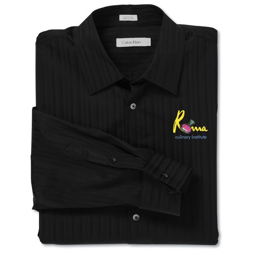 Calvin Klein Cotton Tonal Dress Shirt - Men's Main Image