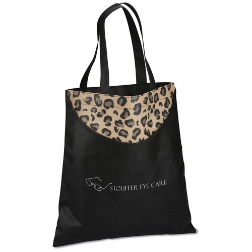 Designer Print Scoop Tote - Leopard Main Image