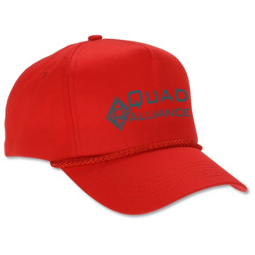 Five Panel Cap w/Braid - Screen Main Image