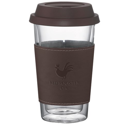 Double Wall Glass Tumbler w/Wrap - 10 oz. Main Image