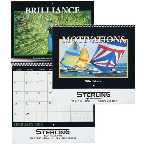 Motivations 2016 Calendar - Spiral - Closeout Main Image
