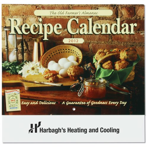 Farmer's Almanac 2012 Calendar-Recipes-Stapled- Closeout Main Image
