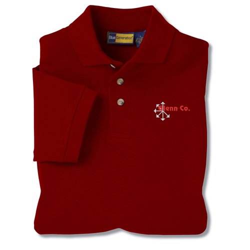DISCONTINUED-Blue Gen Superblend Pique Polo - Men's - 24 hr Main Image