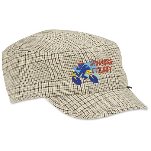 Peter Grimm Cadet Cap - Khaki Plaid Main Image