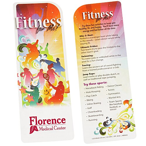 Just the Facts Bookmark - Fitness For Me Main Image