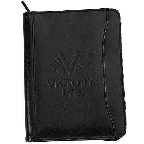 Junior Zippered Portfolio - Leather Main Image