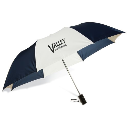 Barrister Auto Opening Folding Umbrella - Tricolor - 24 hr Main Image