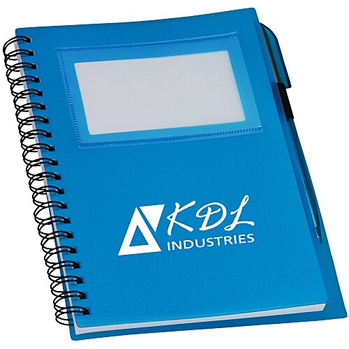Business Card Notebook with Pen - Translucent Main Image