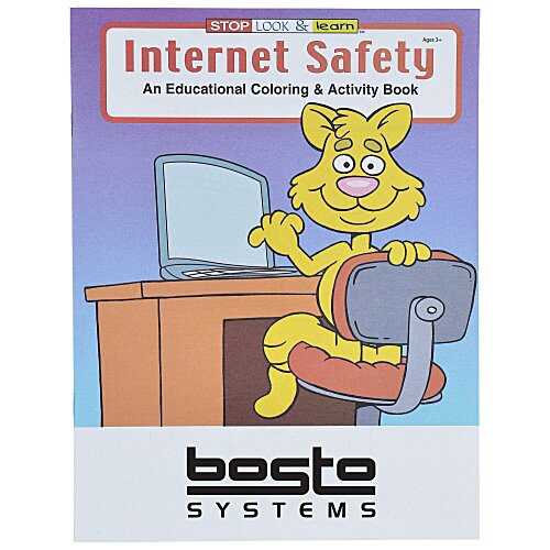 Internet Safety Coloring Book Main Image