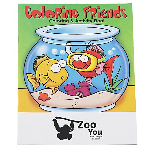 Coloring Friends Coloring Book Main Image